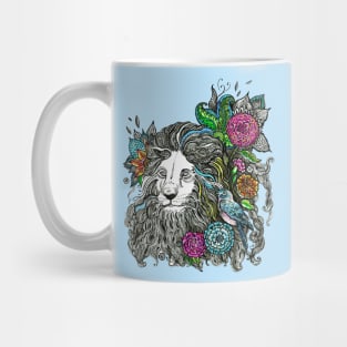 Floral Lion. Mug